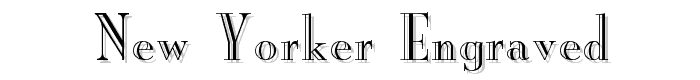 New Yorker Engraved font